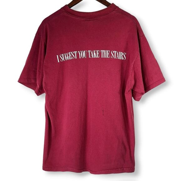 Vintage Maroon Disney Mickey Mouse Twilight Zone of Terror Tee T-Shirt Top Sz XL - Picture 7 of 14